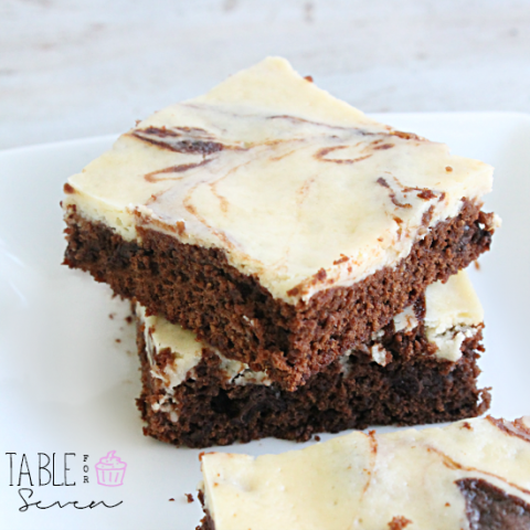 Cheesecake Brownies from Table for Seven