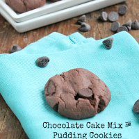 Chocolate Cake Mix and Pudding Cookies #cookies #chocolate #pudding #cakemix #tableforsevenblog