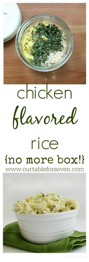Chicken Flavored Rice #copycat #makeithomemade #chicken #rice #nomorebox #tableforsevenblog 