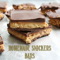 Homemade Snickers Bars #snickers #bars #dessert #homemade #tableforsevenblog #snickerscandy