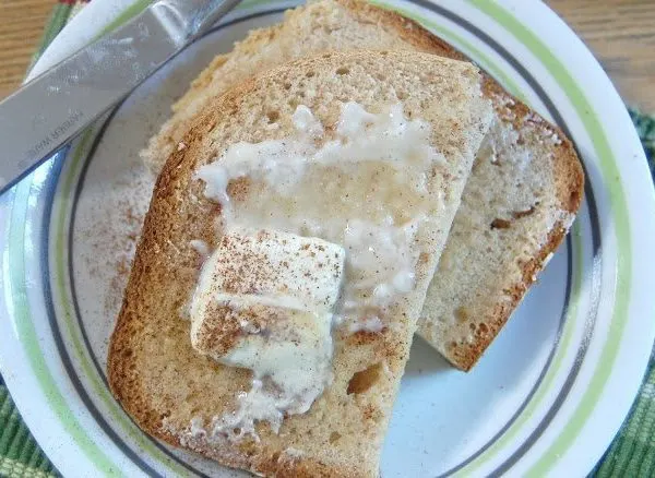 Bread Machine Cinnamon Sugar Bread #bread #breadmachine #cinnamonsugar #tableforsevenblog