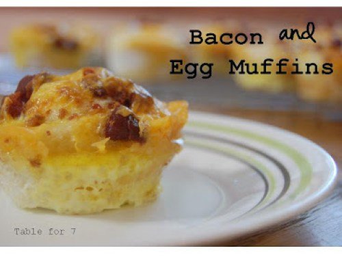 Bacon and Egg Muffins from Table for Seven 