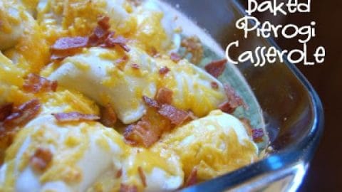 Baked Pierogi Casserole from Table for Seven