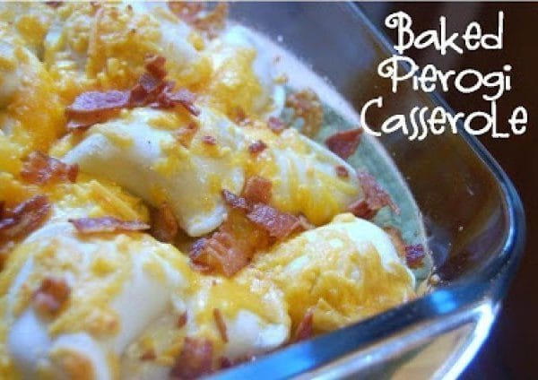 Baked Pierogi Casserole from Table for Seven