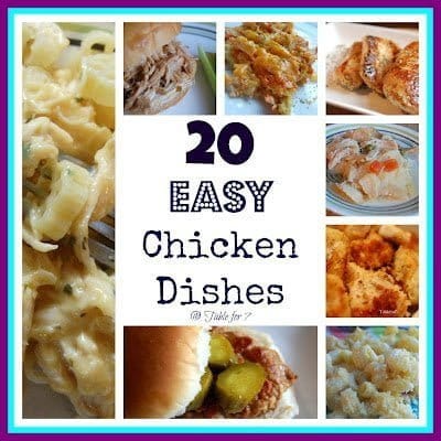 20 easy chicken dishes