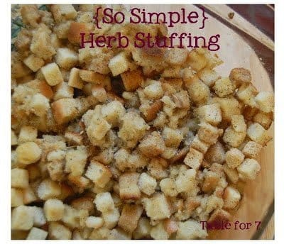 simple herb stuffing