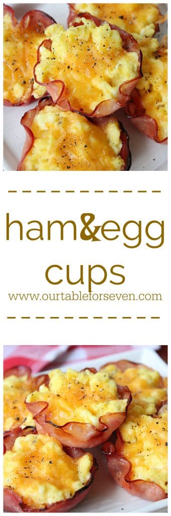 Ham and Egg Cups @tableforseven #tableoforsevenblog #ham #eggs #cheese #breakfast