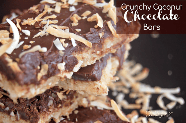 crunchy coconut chocolate bars