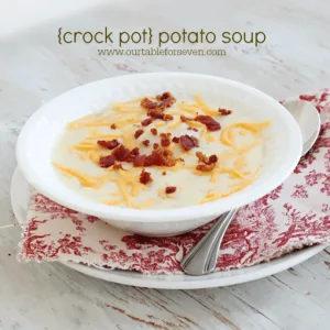 Crock Pot Potato Soup from Table for Seven