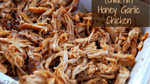 Crock Pot Honey Garlic Chicken from Table for Seven