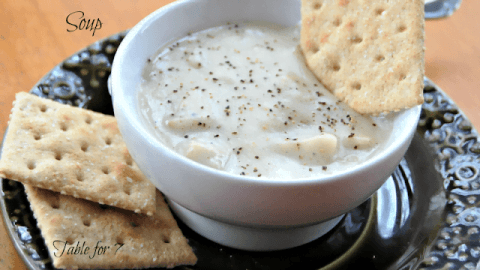 Cream of Chicken Soup #chickensoup #creamofchickensoup #tableforsevenblog #soup