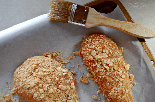 Honey Crusted Chicken #chicken #honey #hearthealthy #dinner #tableforsevenblog 