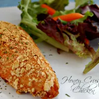 Honey Crusted Chicken #chicken #honey #hearthealthy #dinner #tableforsevenblog