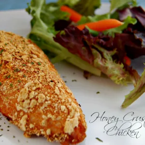 Honey Crusted Chicken #chicken #honey #hearthealthy #dinner #tableforsevenblog