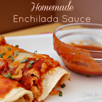 Homemade Enchilada Sauce #enchiladasauce #homemade #enchilada #sauce #tableforsevenblog