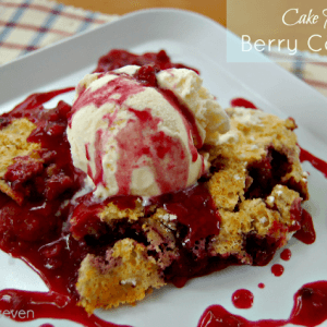 Cake Mix Berry Cobbler from Table for Seven