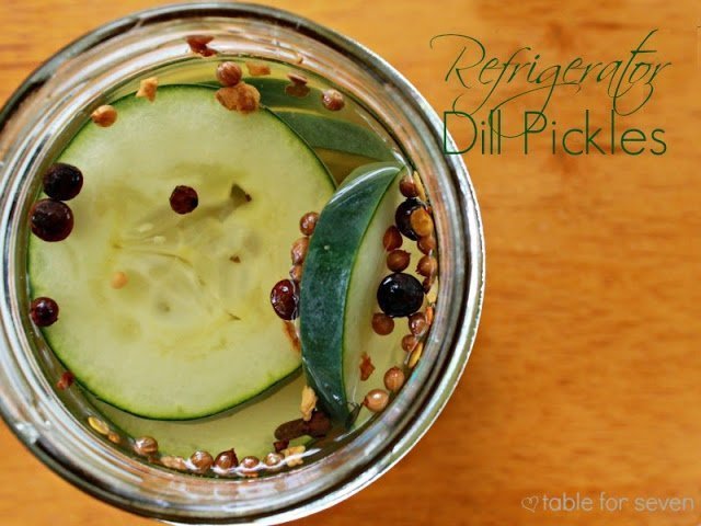 refrigerator dill pickles