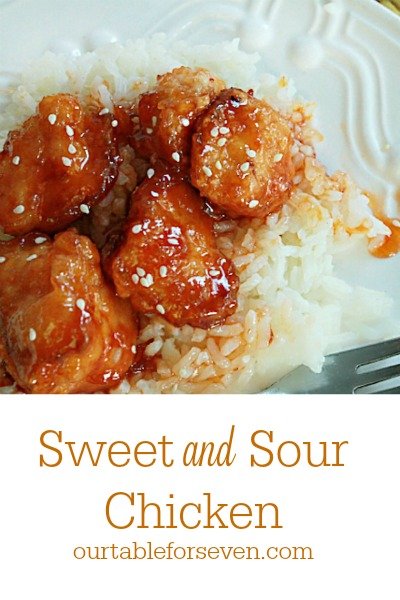 Sweet and Sour Chicken @tableforseven #tableforsevenblog #chicken #sweetandsour #dinner 