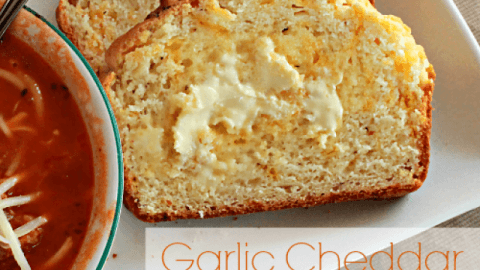 Garlic Cheddar Quick Bread from Table for Seven