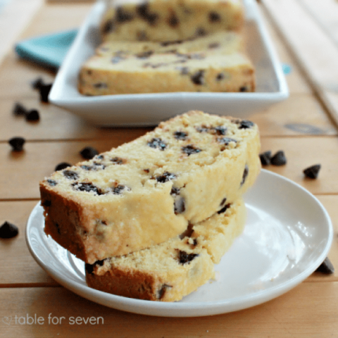 Chocolate Chip Pound Cake from Table for Seven
