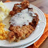 Country Fried Pork with White Gravy