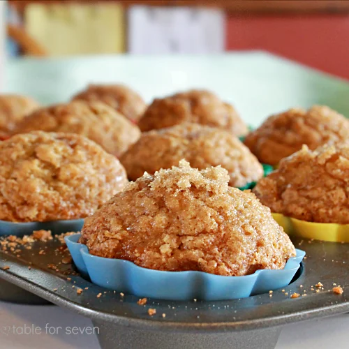 Banana Cinnamon Muffins #tableforsevenblog #muffins #banana #cinnamon