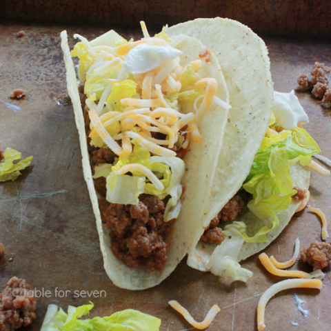 Ground Beef (or Turkey) Taco Meat #groundbeef #groundturkey #tacos #tableforsevenblog @tableforseven