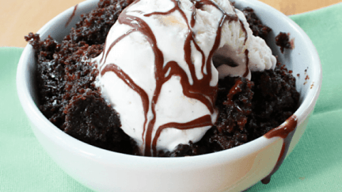 Crock Pot Triple Chocolate Cake from Table for Seven