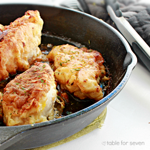 Skillet Baked Chicken from Table for Seven