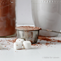 Homemade Hot Cocoa Mix #hotcocoa #homemade #hotchocolate #tableforsevenblog