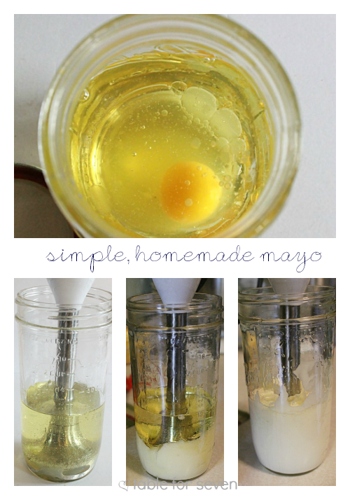Homemade Mayo #mayonnaise #mayo #homemade #tableforsevenblog 