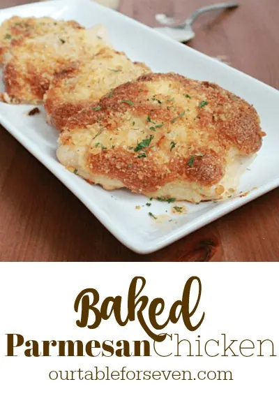 Baked Parmesan Chicken from Table for Seven 