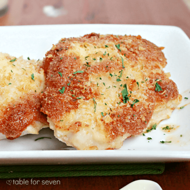 Baked Parmesan Chicken from Table for Seven 