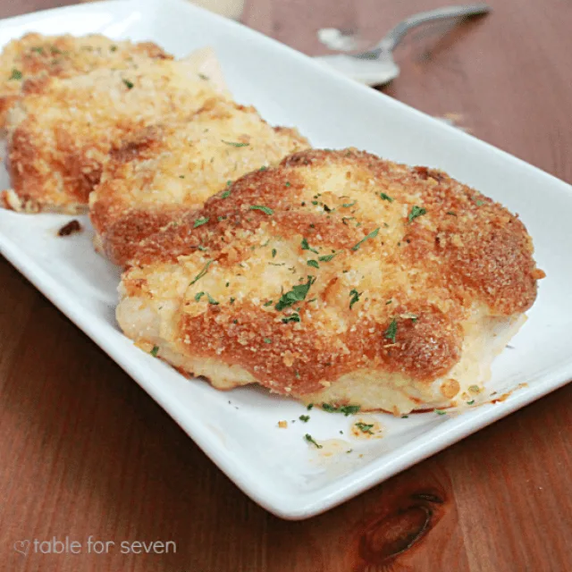 Baked Parmesan Chicken from Table for Seven 