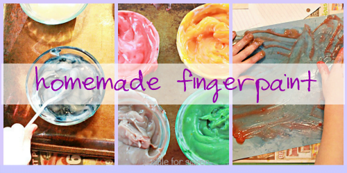 homemade fingerpaint