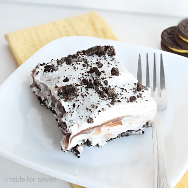 No Bake Oreo Dessert from Table for Seven 