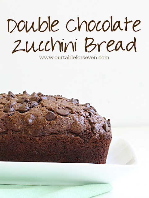 Double Chocolate Zucchini Bread- Table for Seven