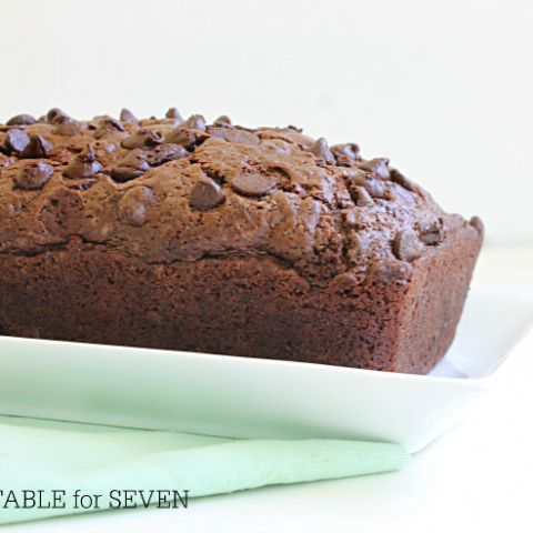 Double Chocolate Zucchini Bread- Table for Seven