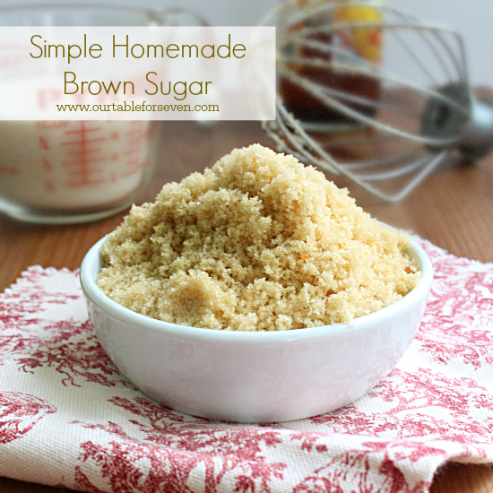 Homemade Brown Sugar #brownsugar #homemade #tableforsevenblog 