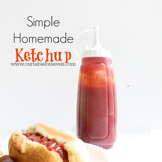 Homemade Ketchup #homemade #ketchup #tableforsevenblog 