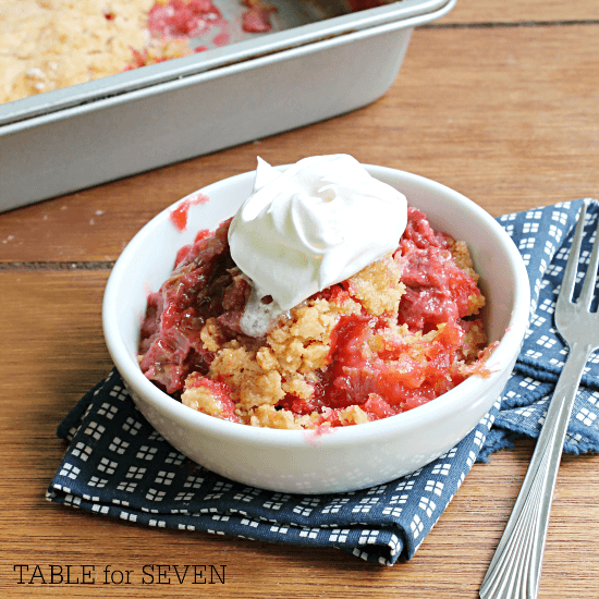 Rhubarb Dump Cake