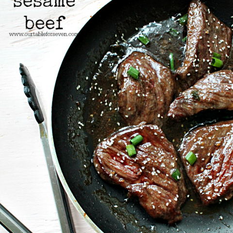 Simple Sesame Beef @tableforseven #tableforsevenblog #sesame #beef #dinner
