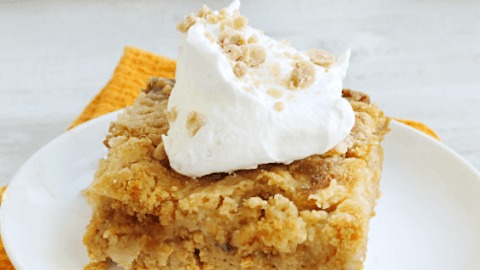 Pumpkin Dump Cake from Table for Seven