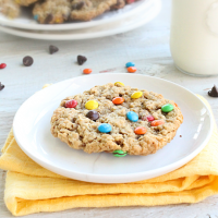 Monster Cookies #peanutbutter #oatmeal #chocolatechip #cookies #tableforsevenblog