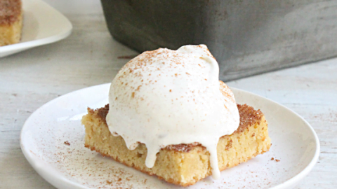 Snickerdoodle Bars with Cinnamon Ice Cream - Table for Seven