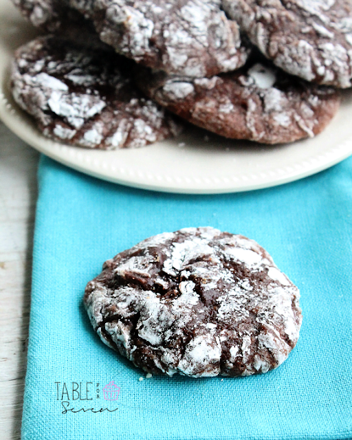 Fudgy Brownie Crinkle Cookies From Table For Seven