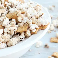 Cinnamon Sugar Popcorn #popcorn #cinnamonsugar #snacks #tableforsevenblog