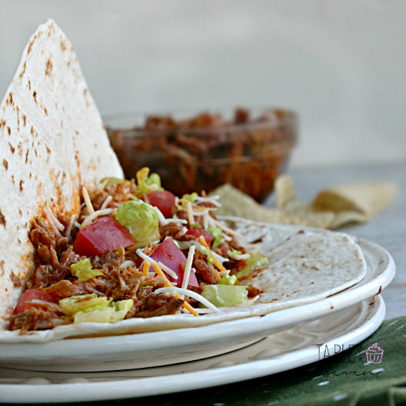 slow cooker mexican pulled pork tacos #porksgiving