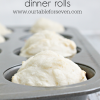 Three Ingredient Dinner Rolls from Table for Seven #dinnerrolls #bread #tableforsevenblog @tableforseven