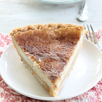 Sugar Cream Pie #sugar #sugarcreampie #pie #tableforsevenblog #dessert
